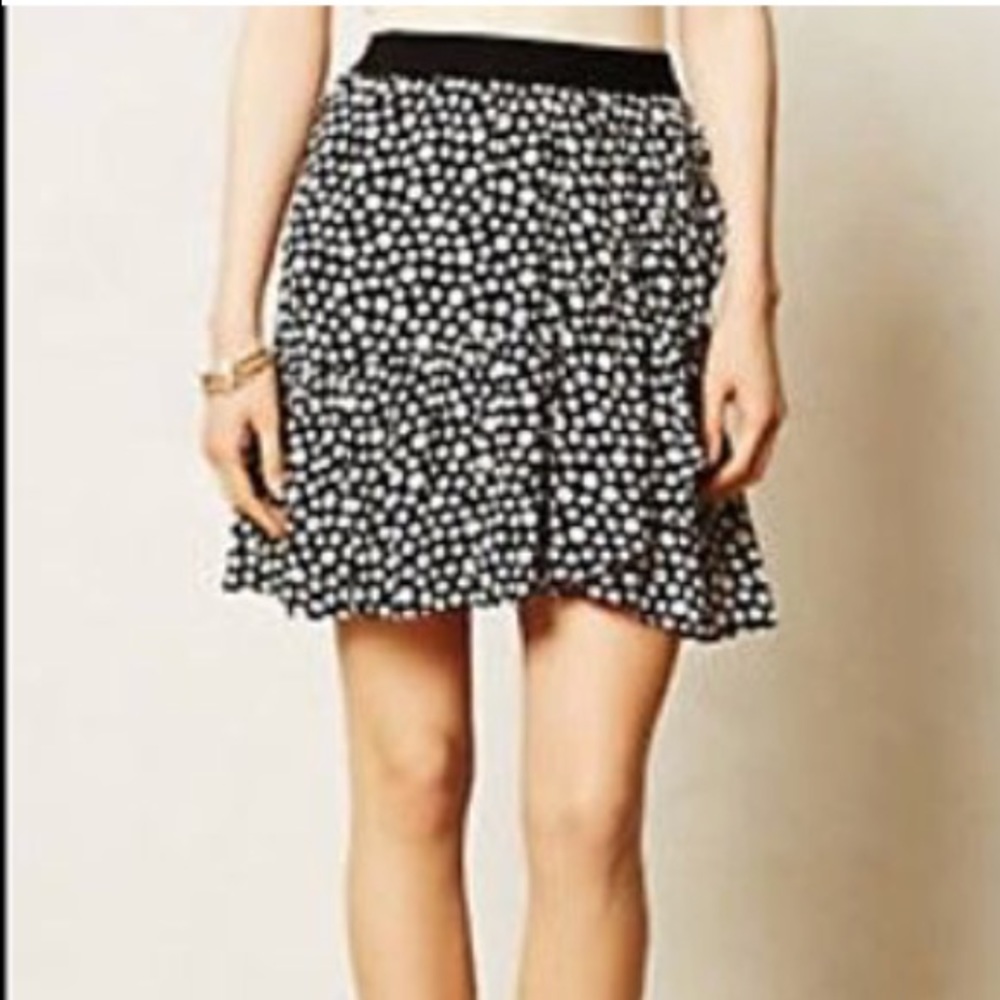 Maeve Button Print Skirt (Anthropologie)